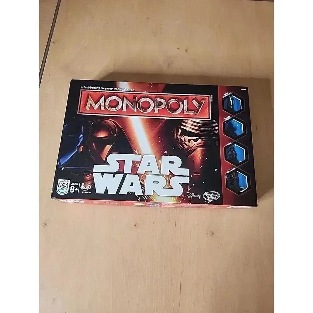 STAR WARS Monopoly. The Force Awakens Edition Board Game, Disney 2015. Complete!